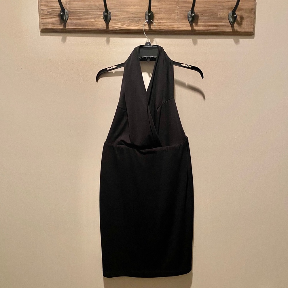 COPY - Moda International Black Halter Backless Dress